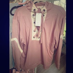 BLUSH HOODIE. BRAND NEW WITH TAGS